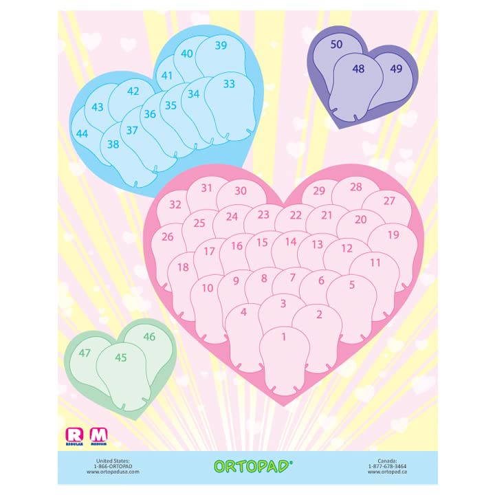 OrtopadÂ® Girls Reward Poster Pack, includes 3 posters, Hearts/Castle/Butterfly - Image 2